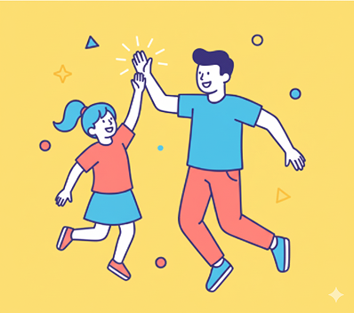 High five celebration