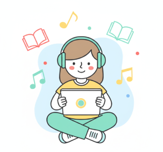 German learning illustration